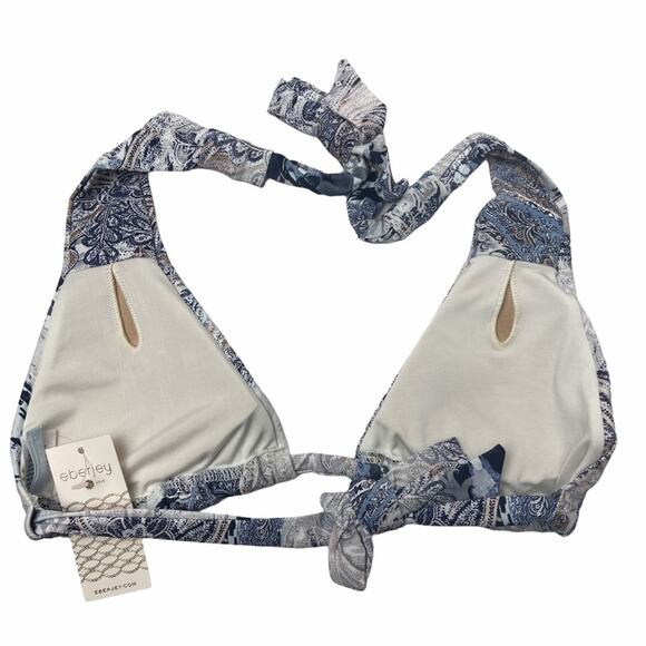 Eberjey Gitana Lennon Bikini Top Multi Print M - Picture 3 of 7